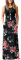 AUSELILY Summer Dresses for Women Casual Sleeveless Ladies Maxi Dress Long with Pockets Rose Black XXL