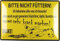 Generisch Blechschild 20 x 30 cm, gewölbt, Bitte nicht füttern, Pferd, Warnschild, Hinweis, dekoratives Geschenkschild