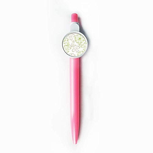 DIYthinker Fresh Flowers Gras Drawing Decorative Pattern Retractable Kugelschreiber Roller Ball Pen Blue