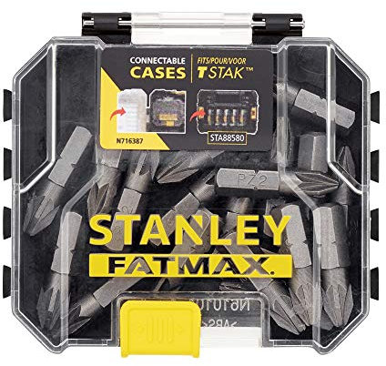 STANLEY STA88567-XJ Box of 20 STANLEY® FATMAX® Standard Loose Tips 25mm