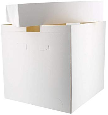 Art of Cake® -White Tall Cake Box -Pack of 5 (12 X 12 X 12'') wedding, Birthday cake box