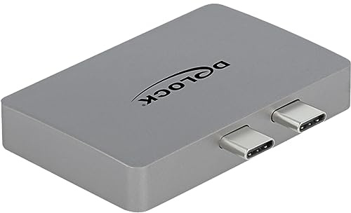 Delock Dual DisplayPort Adapter mit 4K 60 Hz und PD 3.0 für MacBook