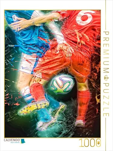 CALVENDO Puzzle Fußball | 1000 Teile Lege-Größe 48 x 64 cm Foto-Puzzle für glückliche Stunden
