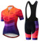 Damen Radtrikot Set Radbekleidung MTB Trikot Set Sommer Atmungsaktiv Fahrraduniformen - - Mittel