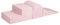 MEOWBABY Schaumstoff Bausteine Kinder – Kletterbausteine Indoor – Softbausteine XXL Baby – Riesen Bausteine XXL für Kinder – Spielpolster & Bewegungsbausteine, Samt, Hellrosa
