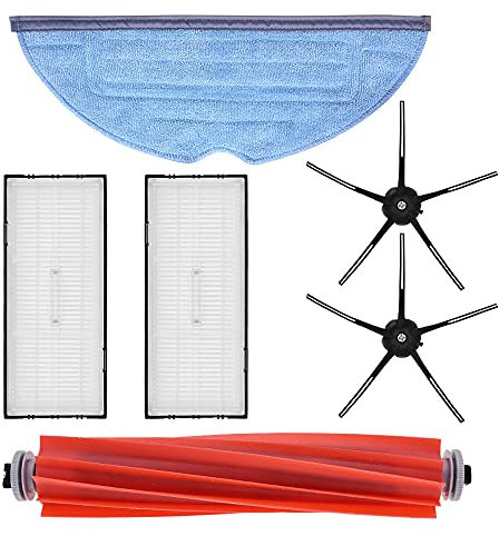 neutop Replacement Parts Compatible with Roborock S7, T7, T7S Robot Vacuums with 1 Roller Brush 2 HEPA Filter 2 Silicone Side Brush 1 Mop Pad
