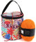 Coopay Mini Garntasche, Klein Wolle Tasche für Kinder und Anfänger, Garn Aufbewahrung zum Aufbewahren von Wollknäuel und Stricknadeln/Häkelnadel Set und Laufendem Projekt, Orangenblätter