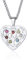 Personalised 5 Name Necklace for Women-Engraved Heart Pendant Birthday Gifts for Mum-Customised Birthstone Jewellery