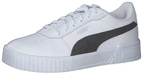 Puma Women's Carina 2.0 Sneaker, Puma White Puma Black Puma Silver, 5 UK