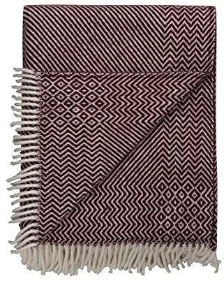 RØROS TWEED - Kattefot - Wolldecke aus norwegischer Lammwolle - Design von Judy D. Lundin - Deckenmaße: 140 x 220 cm