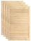 Bounv Lamellentüren 4er Pack Schranktür Möbeltür Offene Lamellen Holztür für Schränke Massivholz Kiefer 99,3x59,4 cm