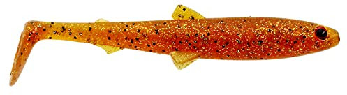 Westin BullTeez Shadtail 12,5cm 16g - 2 Gummishads, Farbe:Motoroil Pepper