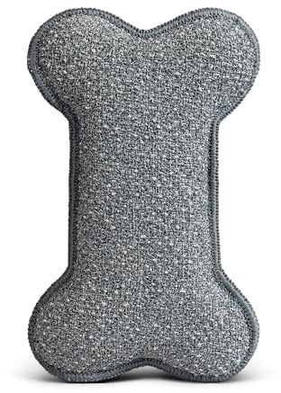 E-Cloth Pet Bowl Scrubber - Bone-Shaped Scrubber Keeps Pet Bowl Cleaning Separate From People Bowl Cleaning - Just Add Water