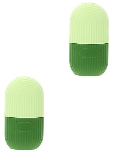 minkissy 2pcs Roller Silicone Face Ice Tray Face Massager Roller Ice Roller for Face & Eye Puffiness Relief Ice Facial Roller Face Tools for Skincare Roller Ball Face Ice Cubes Eyes