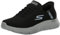 Skechers Go Walk Flex Hands Up, Zapatillas Hombre, Negro, 45 EU