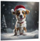 Jack Russell WeihnachtskarteNiedliche Weihnachtskarten mit Hund, festlich, 145 x 145 mm