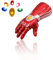 LED Light Up Infinity Gauntlet Gloves with Removable Magnet Infinity Stones Batteries