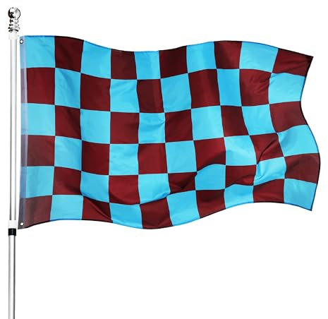 Grande bandiera a scacchi da 152 x 91 cm, confezione da 12, perfetta per eventi sportivi o occasioni
