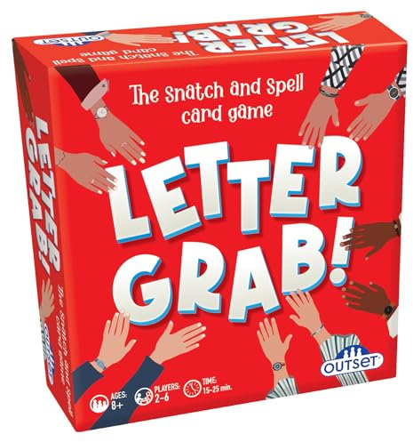 Letter Grab – Das Spiel des Buchstabens und Wortmachens ab 8 Jahren, 2 bis 6 Spieler, Spielzeit 15 bis 25 Minuten