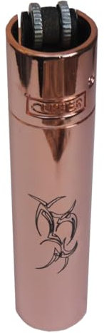 Peppiges - Mechero Clipper de oro rosa con grabado trible