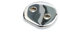 Chrome End Cap Disc 44mm - Single Unit