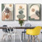 3er Set Poster Bohemian Poster Set Aesthetic Pflanze Bilder Moderne Abstrakt Kunst Wandbilder Boho Deko Bilder,Ohne Rahmen (Poster-08,70x100cm*3Pcs)