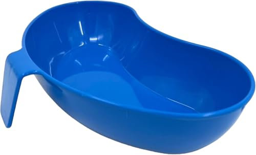 Chabrias Ltd Vomit/Sick Bowl with Handle Reuseable 1.5L - Travel Medical Carehome Bedside Autoclave Easy to Sterilize UK Made (Single)
