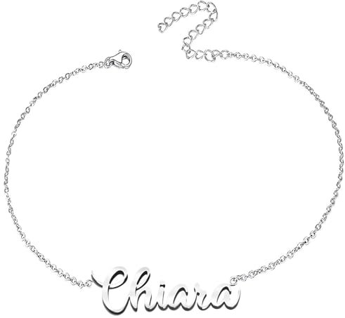 various Armband für Damen mit Namen, Edelstahl, personalisierbar, Silber, für Damen, personalisierte Geschenke für Frauen, Mütter, Mädchen, Paare, beste Freundin, Legierter Stahl