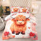 AUCOOMA 3D-Bettwäsche-Set für Doppelbett, Babybraun, Yak, Bettdecken-Set für Kinder und Erwachsene, Schlafzimmer mit Kissenbezügen