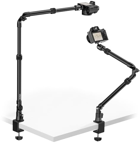 ULANZI ZJ02 Camera Desk Mount Stand Overhead Magic Articulating Arm