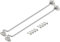 ZiYuya 2pcs Chiusura a gancio e occhiello in acciaio inox, gancio e chiavistello a occhiello, gancio porta, gancio per cancello della cabina, gancio blocca finestra chiusura per cancelli 14 inch