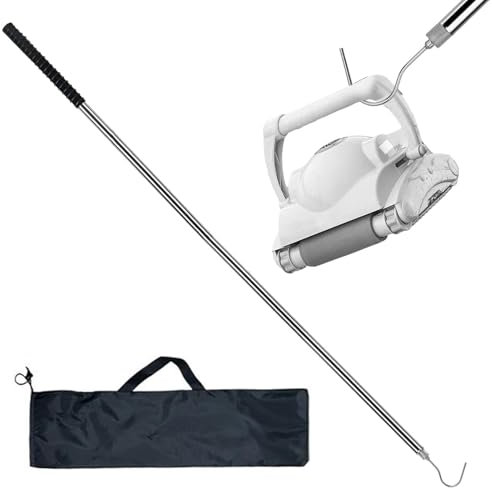 Rrlihjgu Crochet pour aspirateur de robot de piscine, crochet pour accessoires de piscine avec poteau télescopique