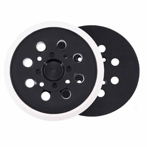 HOTCKB Ø 125 mm Platorello di 8 Fori Piatto Abrasivo 5 Pollici Tampone Levigatrice con Bosch PEX 300/400 AE(1 Pezzi)