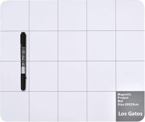 Magnetmatte Magnetic Project Mat: LOSGATOS Magnetische Unterlage mit Stift zum Sortieren von Bits, Schrauben und Ersatzteilen für Smartphone Laptop oder andere Elektronik Reparatur, DIY, etc