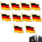 TISCH 10 Stück Deutschland Anstecker, Deutschland Pin, Deutschland Anstecknadel, Fahnenpin