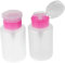 VALICLUD 2pcs Portable Liquid Press Dispenser Nail Polish Remover Pump Bottle for Makeup Cleaner Travel Friendly Compact Design Easy Dispensing Reusable Storage