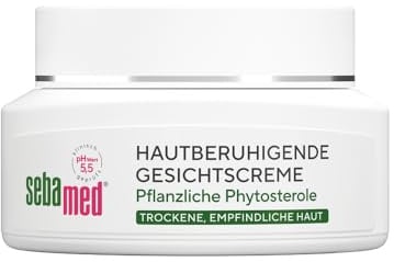 Sebamed Hautberuhigende Gesichtscreme Trockene Haut 50 ml, beruhigt die empfindliche Haut, lindert Spannungsgefühle und Juckreiz, Schutz vor dem Austrocknen, für Damen und Herren