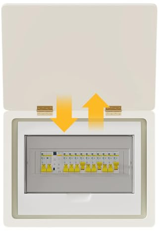 Abdeckung für Schalterrahmen, modern, dekorativ, Schutz für Stromzähler, für Garage, Keller, Küche, Bad, Flur und Zuhause