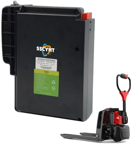 SSCYHT 24V 20Ah Lithium-Eisenphosphat-Akku, 24-Volt-Akku für elektrische Hubwagen, passend für F4/MT15C Elektrogabelstapler-Motor-Kit