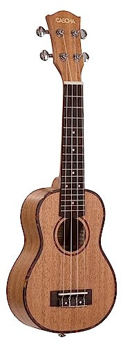 Cascha Sopran Ukulele Set Kinder Erwachsene I Ukulele Starter Kit 3 Plektren Tasche englisches Lehrbuch Stimmgerät I Sopran Ukulele Mahagoni I Kleine Hawaii Gitarre für Anfänger Fortgeschrittene