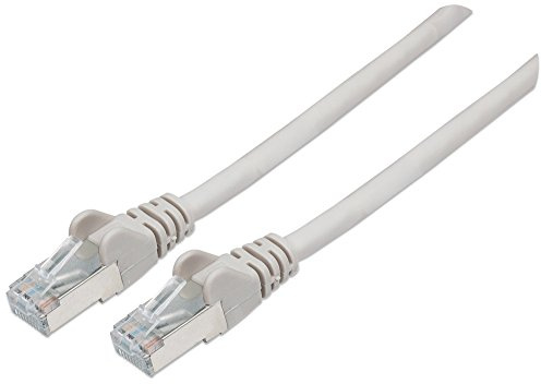Intellinet Network Patch Cable, Cat7 Cable/Cat6A Plugs, 1.5m, Grey, Copper, S/FTP, LSOH / LSZH, PVC, RJ45, Gold Plated Contacts, Snagless, Booted, Polybag