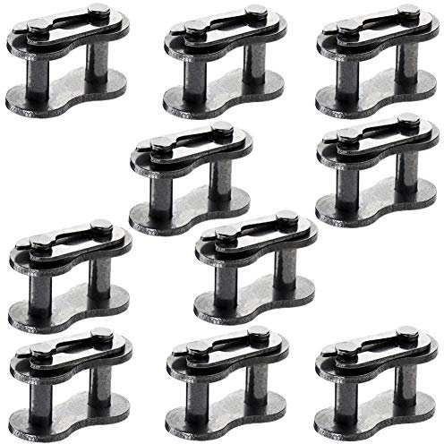 QAZAKY 10pcs 428 Drive Chain Repair Master Connector Split Link for 50cc 70cc 90cc 110cc 125cc ATV Quad Scooter Motorcycle Go Kart Moped Pit Dirt Pocket Bike XR50 CRF50