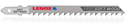 LENOX Tools 1991482 T-Shank Fast Cutting Wood Jig Saw Blade, 4 x 5/16 6 TPI, 3 Pack