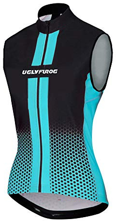 UGLY FROG Westen Damen Ärmellos Radtrikot Fahrradtrikot Fahrradbekleidung für Frau mit Elastische Mode Atmungsaktive Schnell Trocknen Stoff MJWL01F