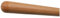 TIBU Lärche Holz Handlauf lackiert Ø 42 mm mit bearbeiteten Enden ohne Halter Länge: 4000 mm / 400 cm / 4,0 m Enden:Halbkugel gefräst