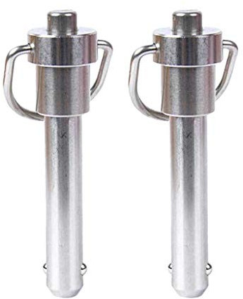 perfk 2er Pack Φ 6mm Kugelsperrbolzen Steckbolzen Schnellverschlussstift, Spannlänge 15mm