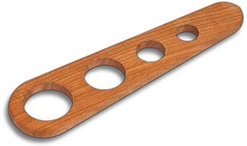 HOFMEISTER® Lot de 3 spaghettis huilés en bois de cerisier, teinte rougeâtre avec grain typique dans le bois, 22,5 cm