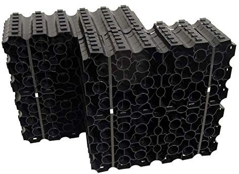 Base Kit for Shed 8ft x 8ft - Plastic Grid System for Shed, Log Cabin, Summerhouse - Garden Shed Base Grid w/Weed Fabric Membrane for Gravel Grids