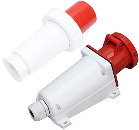 Port de prise industrielle, prise étanche 3P+T 380V‑415V 63A pour câble 6-16mm²