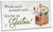 ARTFAVES® Gartenschild - Ich bin im Garten | Shabby Chic Vintage Gartendeko, Schild mit Spruch zum Thema Garten/Hobbygärtner | Größe: 30 x 15 cm
